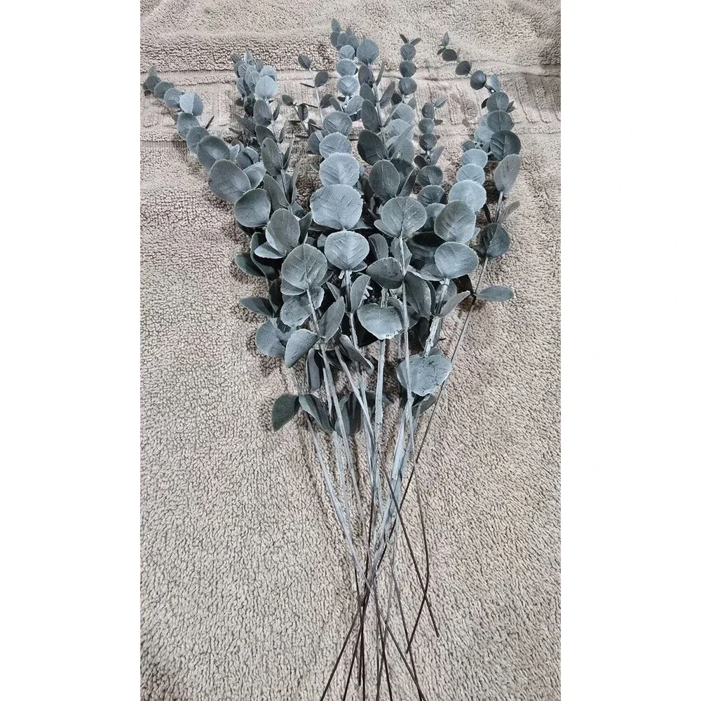 Artificial Plant Lot - Brand New - White Roses, Eucalyptus, and Baby's Breath